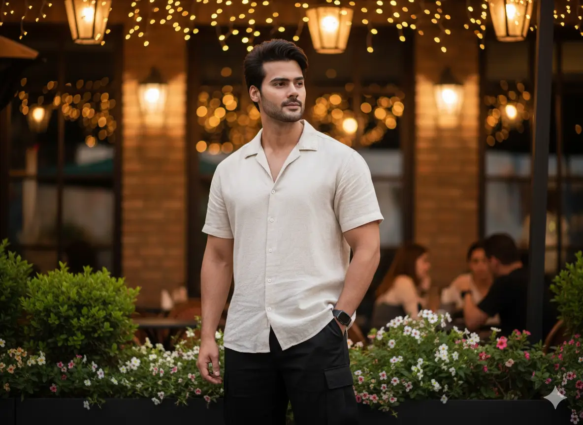 Night Café Urban Portrait 